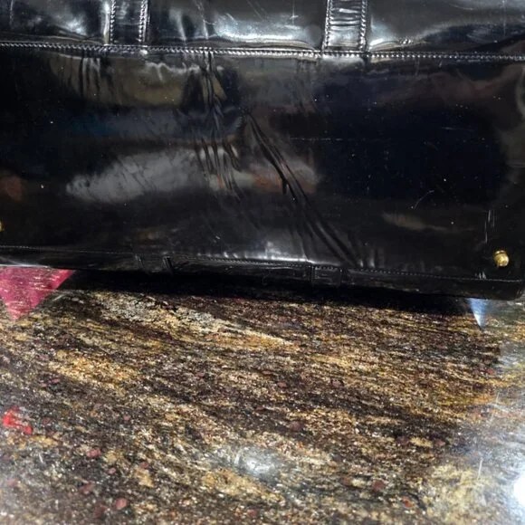 VGC Authentic Chanel Patent Leather Timeless Weekender - Picture 11 of 16
